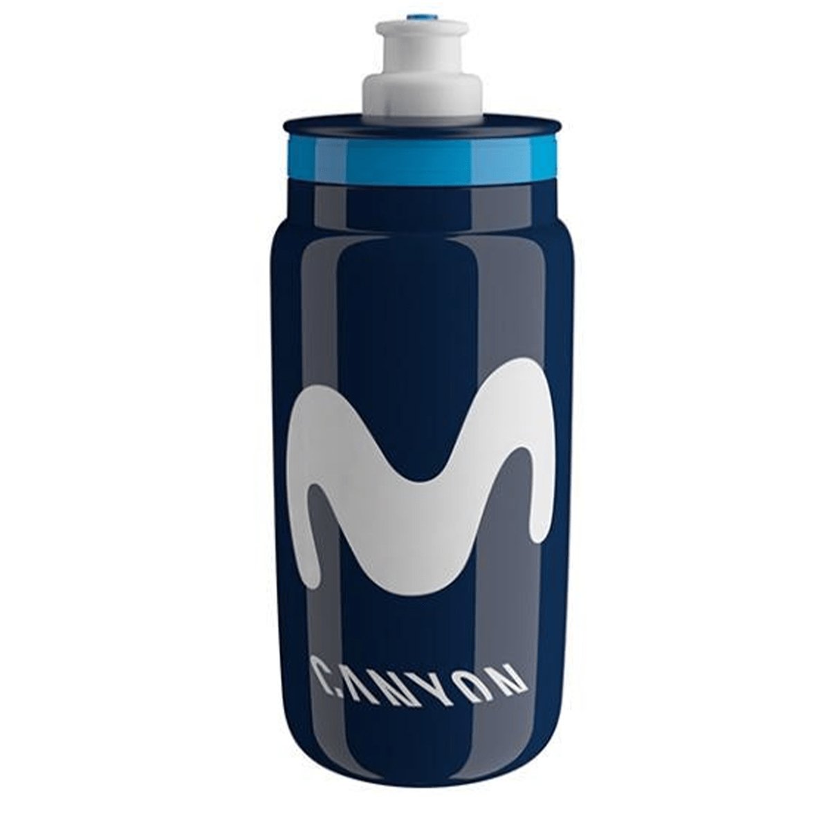 Garrafa De Ciclismo Elite Fly Movistar Azul 550ml Bike Point