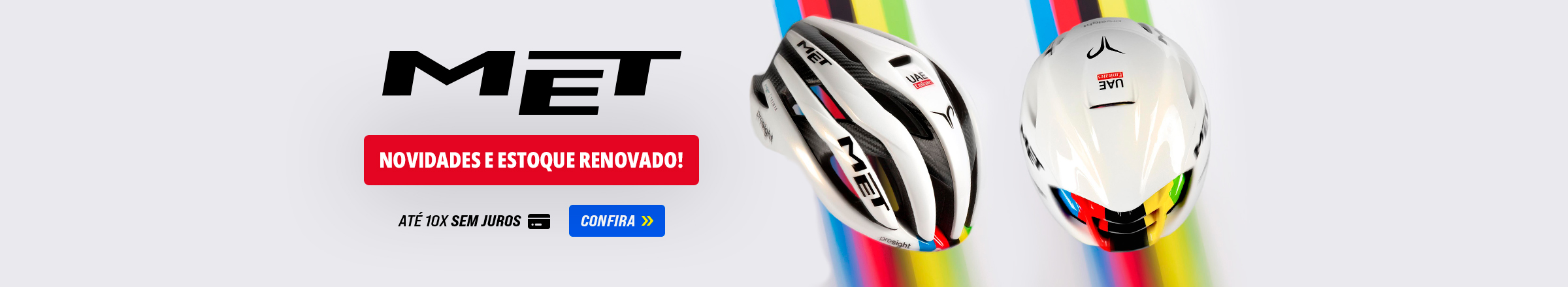 Capacetes MET - Novidades e Estoque Renovado