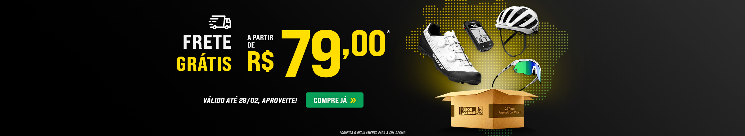 Frete Grátis a partir de R$ 79,00