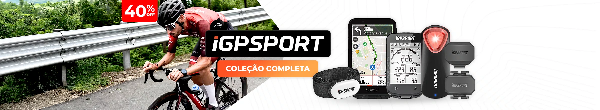 iGPSPORT - Coleção Completa com 40% OFF - Somente na Bike Point!