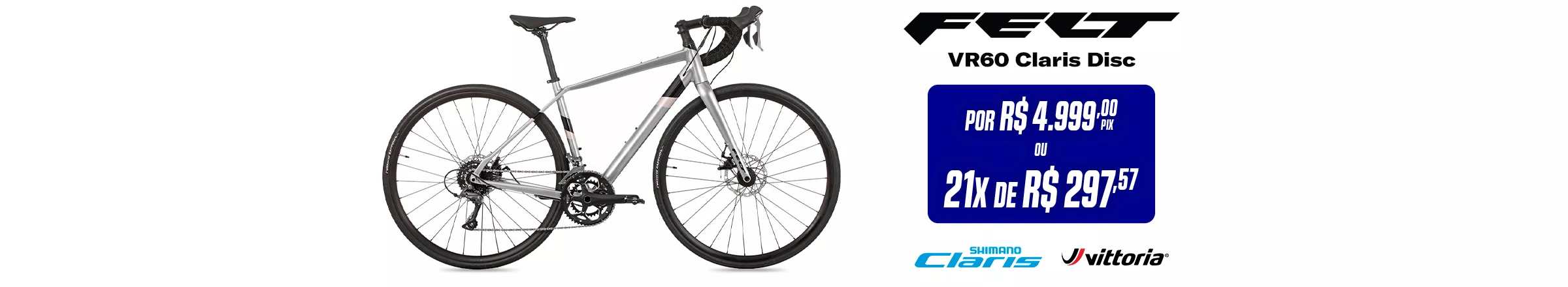 Felt VR60 Claris Disc Prata 
