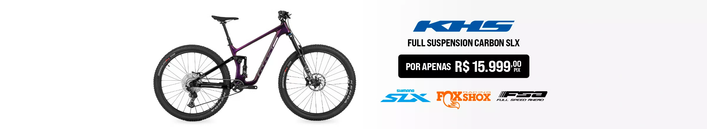 Bicicleta Full Suspension Carbon SLX R$ 15.999,00