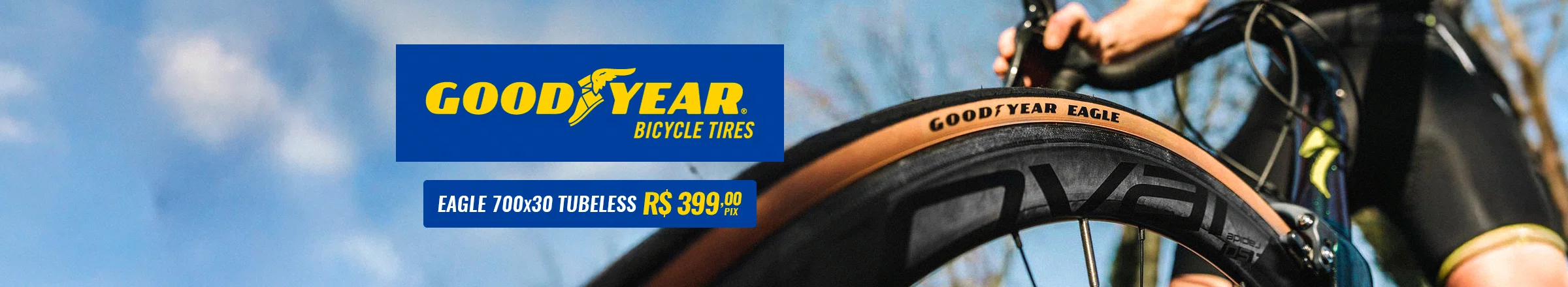 Goodyear Eagle Sport 700x30 Tubeless R$ 399,00