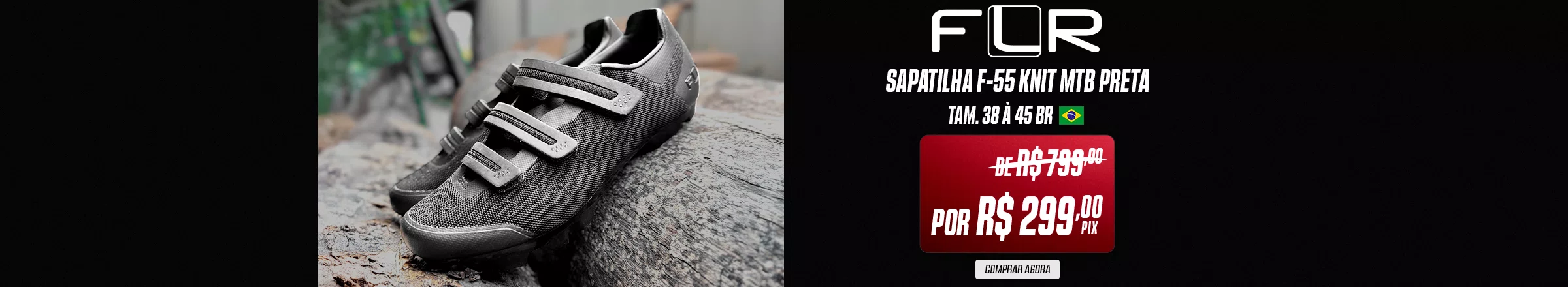 Sapatilha de Ciclismo FLR F-55 Knit MTB