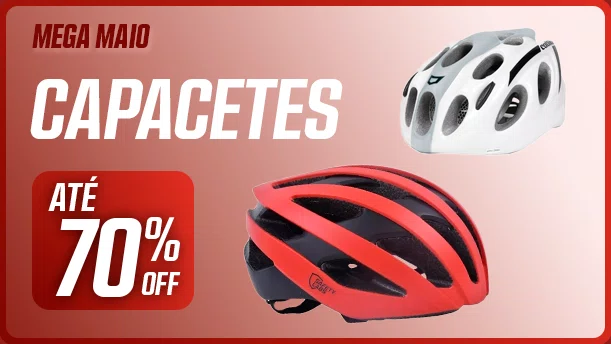 Capacetes de Bicicleta Até 70% OFF