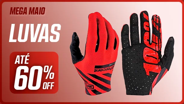 Luvas de Bicicleta Até 60% OFF