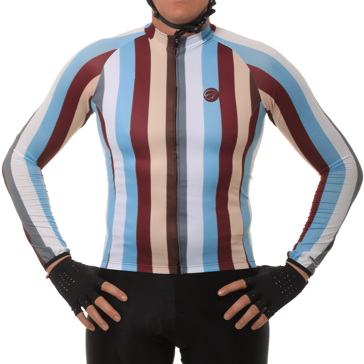 Camisa De Ciclismo Mauro Ribeiro Trace Manga Longa Vermelha - Bike Point