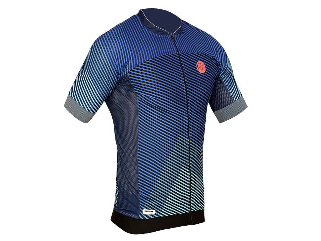 Camisa De Ciclismo Mauro Ribeiro Plain Azul - Bike Point