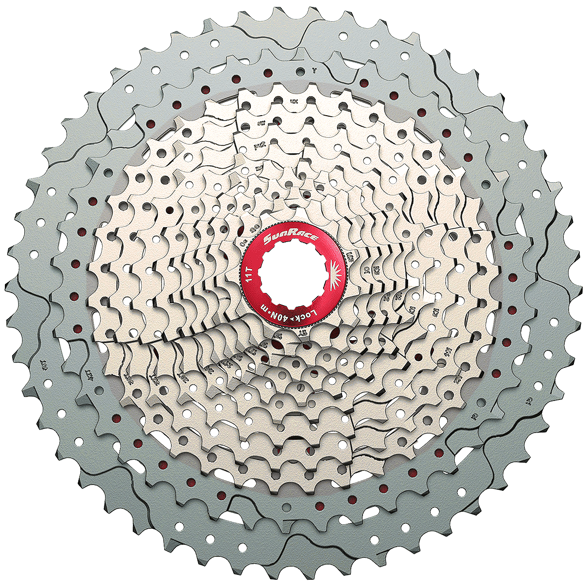 Cassete de Bicicleta Sunrace CSMZ90 Padrão HG 11-50 12 Vel - Bike