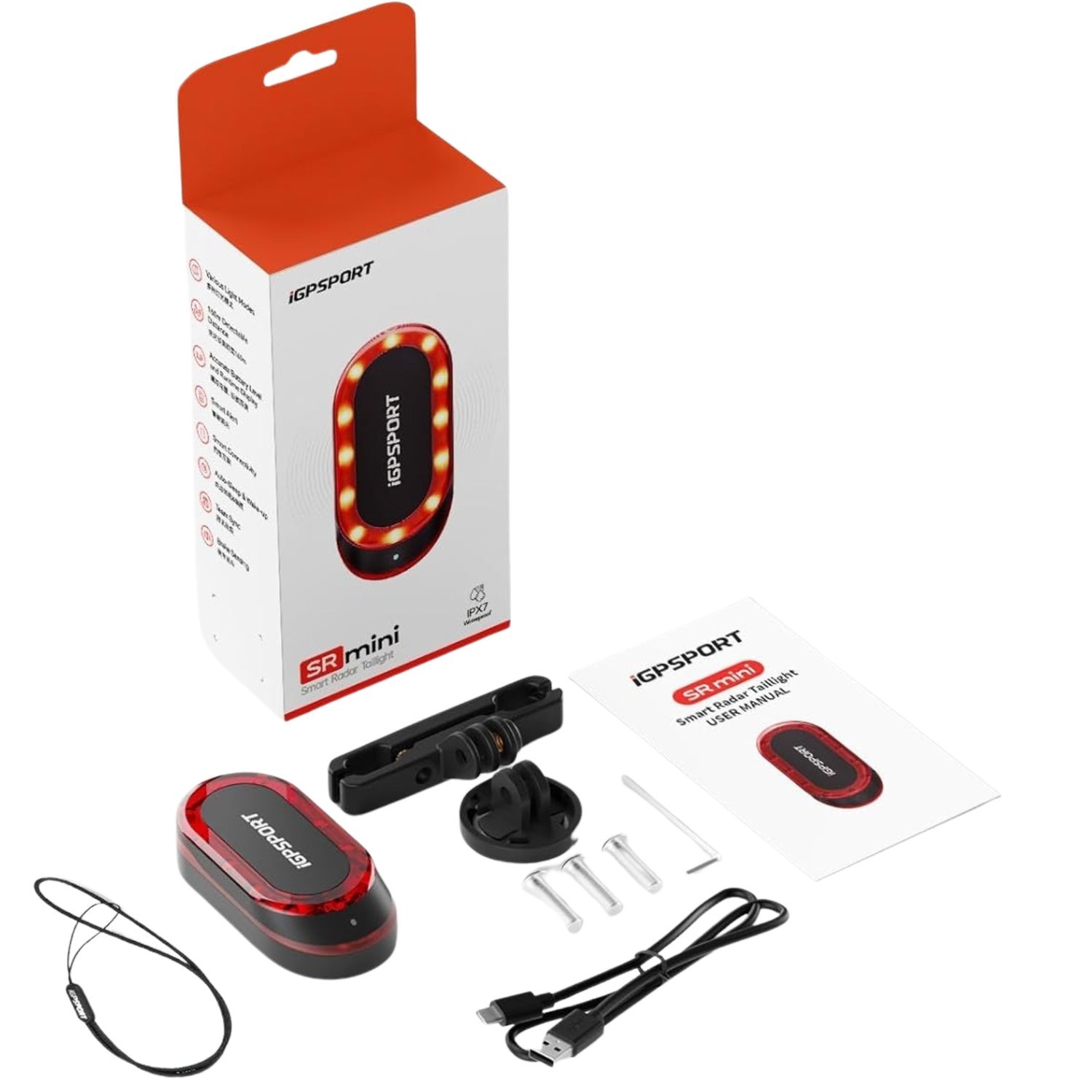 Ciclocomputador com GPS Igpsport BSC200S Tela Colorida +