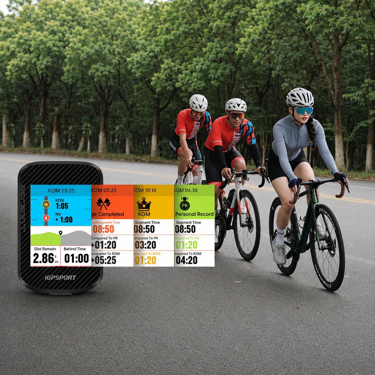 Ciclocomputador com GPS Igpsport BSC300T Tela Colorida 32GB - Bike