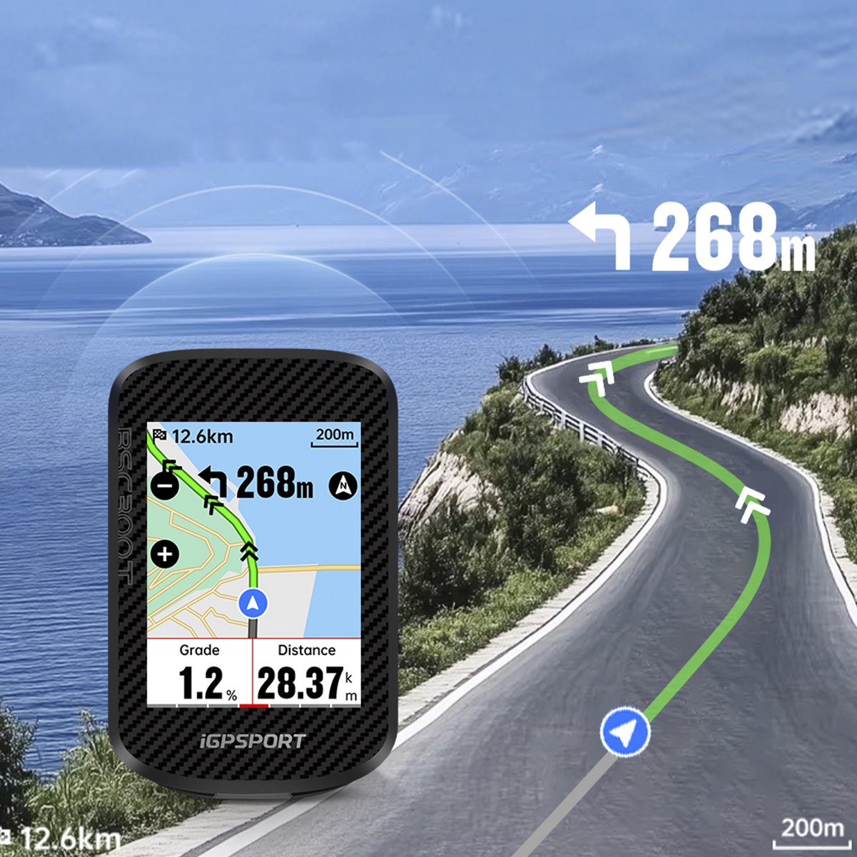 Ciclocomputador com GPS Igpsport BSC300T Tela Colorida 32GB - Bike