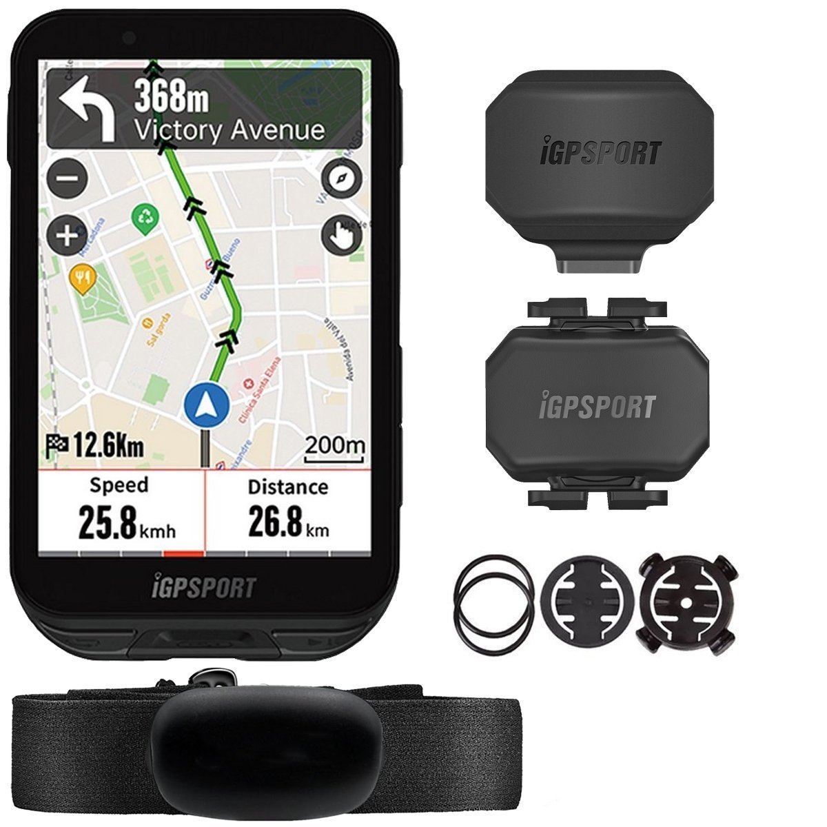 Ciclocomputador com GPS Igpsport IGS800 Bundle - Bike Point