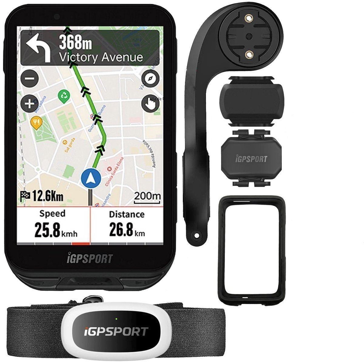 Ciclocomputador com GPS Igpsport IGS800 Bundle - Bike Point