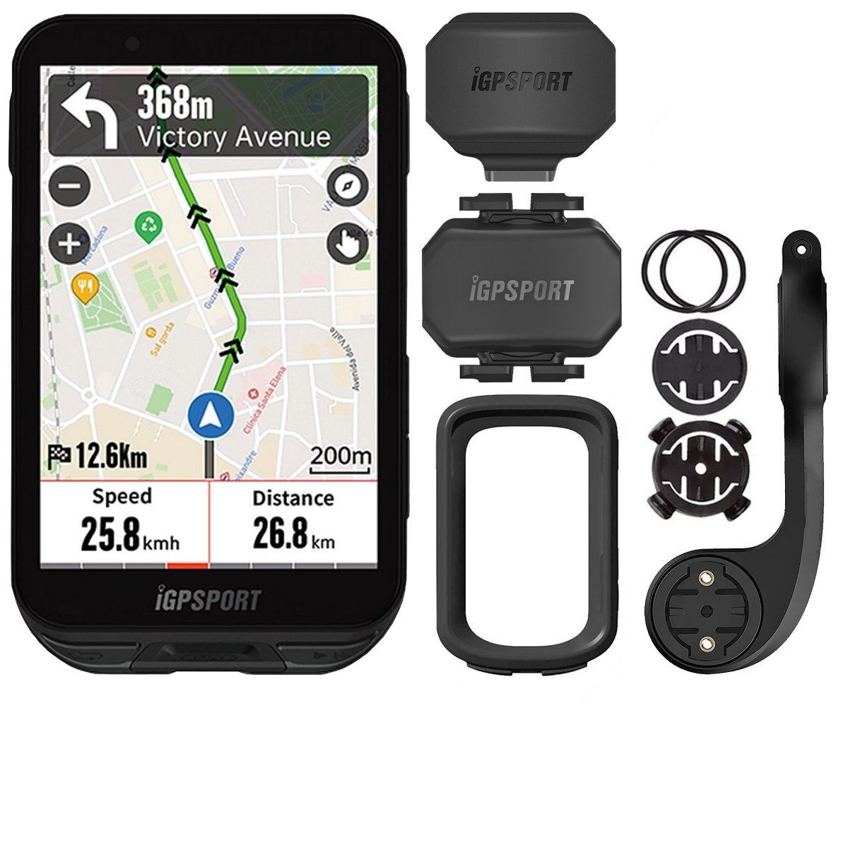 iGPSPORT igs800 サイクルコンピューター本体 Ciclocomputador com GPS Igpsport IGS800 Bundle - Bike Point