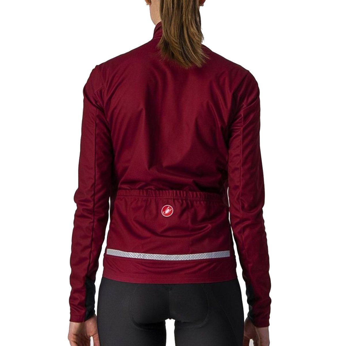 Jaqueta de Ciclismo Castelli Go Windstopper Feminina Bordo | Bike Jaqueta de Ciclismo Castelli Go Windstopper Feminina Bordo | Bike
