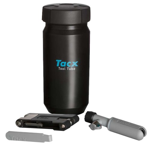 Armazenador Ferramentas de Bicicleta Tacx com Co2 e Extrator de Corrente