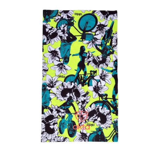 Bandana de Ciclismo Akta Floral Verde