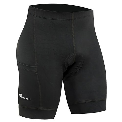 Bermuda de Ciclismo Curtlo 3D Compress Preta