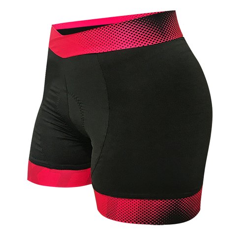 Bermuda de Ciclismo SportXtreme Active Feminina Preta e Rosa