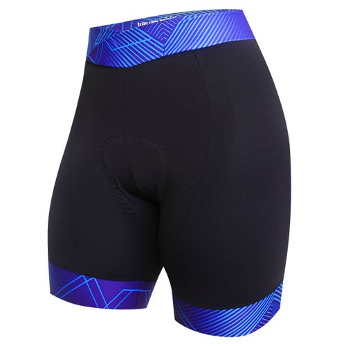 Bermuda de Ciclismo SportXtreme Sport Brava Feminina Preta e Azul
