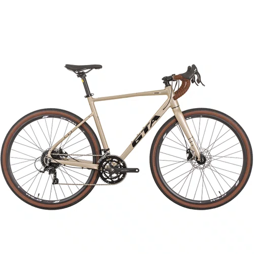 Bicicleta GTA Across 2.0 Gravel 18 vel Hidráulica Bege