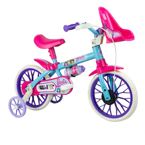 Bicicleta Infantil Nathor Barbie Aro 12