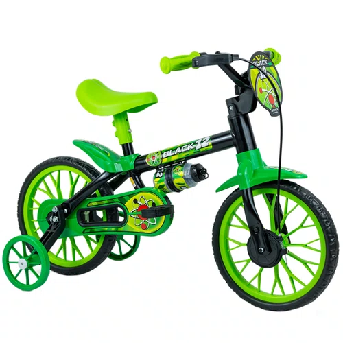 Bicicleta Infantil Nathor Black Aro 12