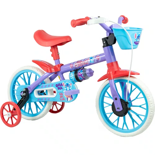 Bicicleta Infantil Nathor Stitch Aro 12
