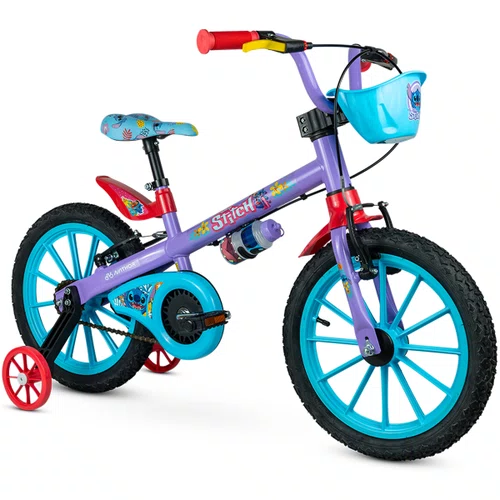 Bicicleta Infantil Nathor Stitch Aro 16