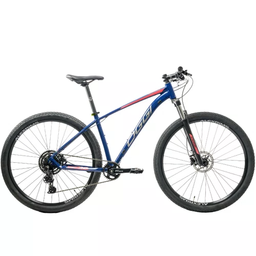 Bicicleta Oggi Big Wheel 7.0 Cues Azul e Vermelha