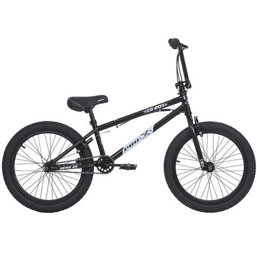 Bicicleta Pro-X BMX Aro 20 Série 20 Preta e Branca