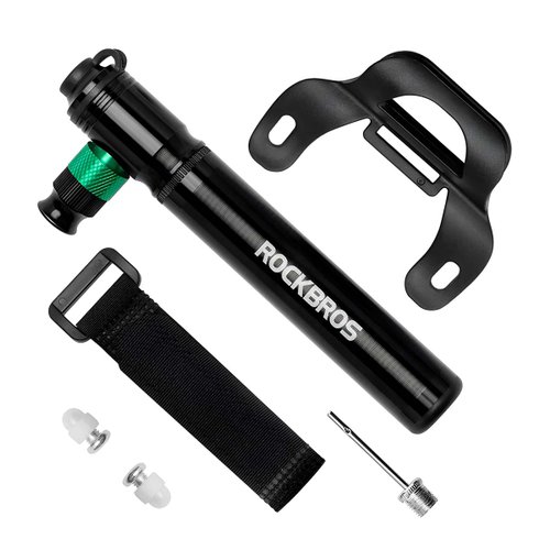 Bomba Ar de Bicicleta Rockbros Mini 2 em 1 Ar + CO2 110 PSI