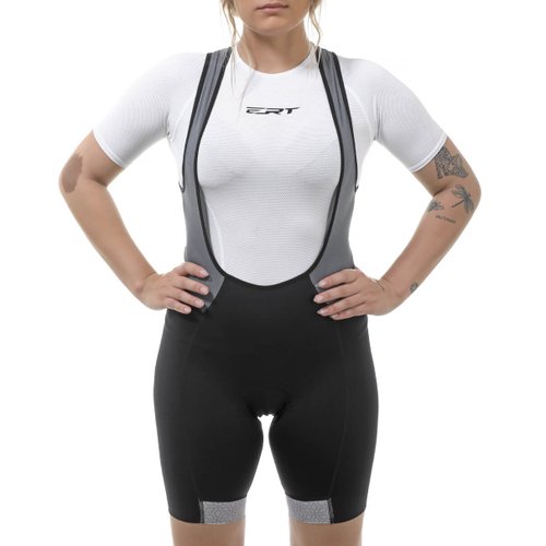 Bretelle de Ciclismo ERT Lady Gel Feminino Preto
