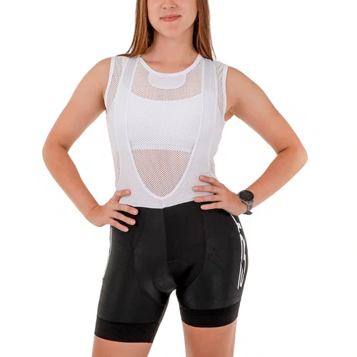 Bretelle de Ciclismo ERT Racing Gel Feminino Preto