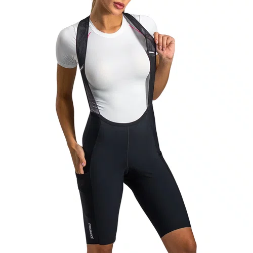 Bretelle de Ciclismo Free Force Endurance Feminino Preto