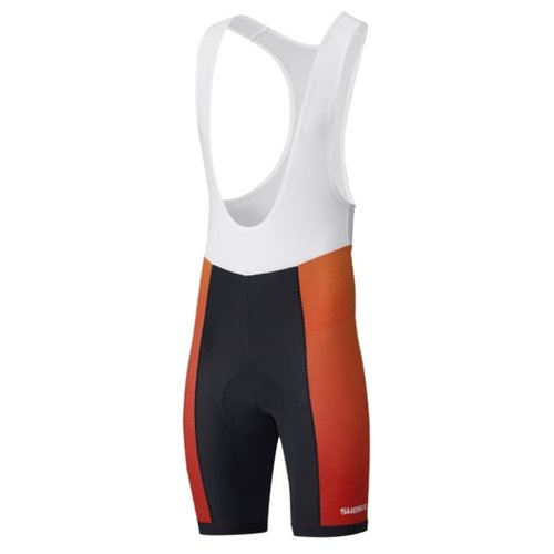 Bretelle de Ciclismo Shimano Team Preto e Laranja