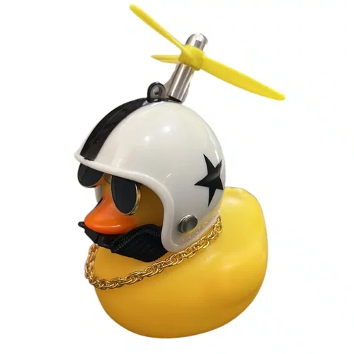 Buzina de Bicicleta GTA Patinho White Black Star Buzina de Bicicleta GTA Patinho White Black Star