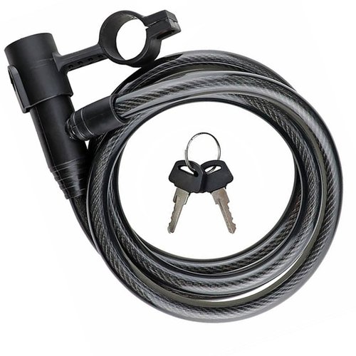 Cadeado para Bicicleta Absolute 12x1000mm Espiral Chave Cadeado para Bicicleta Absolute 12x1000mm Espiral Chave