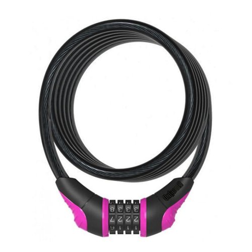 Cadeado para Bicicleta Onguard Rosa Espiral 12x1200mm Segredo Cadeado para Bicicleta Onguard Rosa Espiral 12x1200mm Segredo