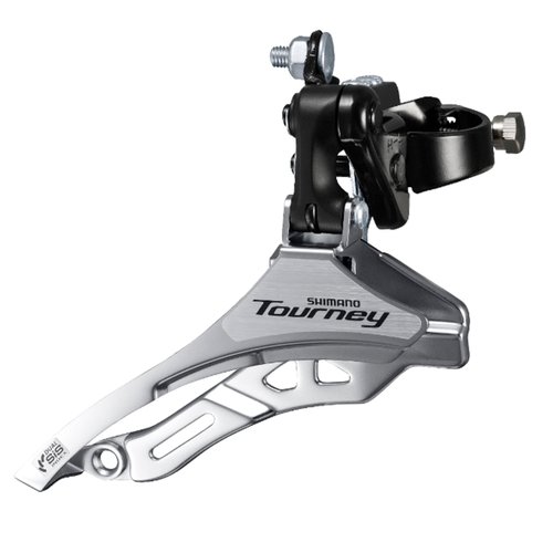 Câmbio Dianteiro de Bicicleta Shimano Tourney FD-TY300 7 vel Puxa por Cima