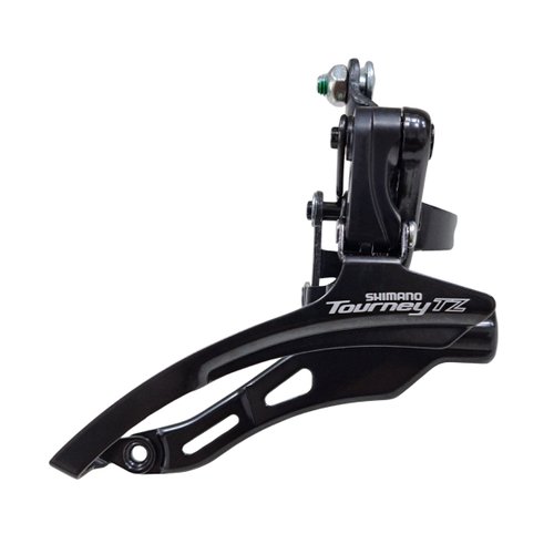 Câmbio Dianteiro de Bicicleta Shimano Tourney FD-TZ500 7 vel Puxa por Baixo