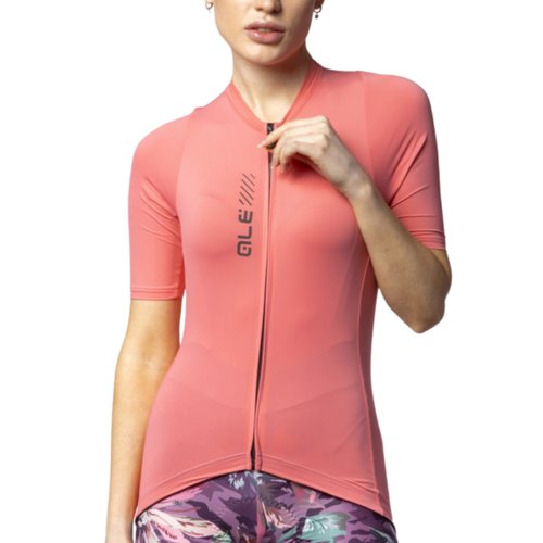 Camisa de Ciclismo ALÉ Color Block Feminina Rosa