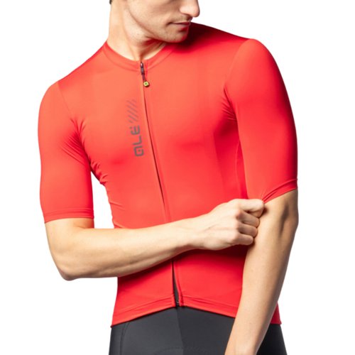 Camisa de Ciclismo ALÉ Color Block Vermelha