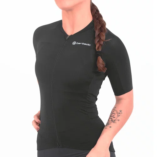 Camisa de Ciclismo Barbedo Trabzon Vanguard Feminina Preta