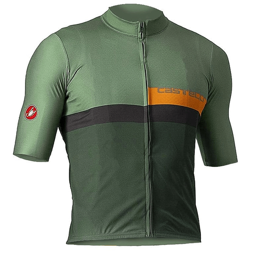 Camisa de Ciclismo Castelli A Blocco Verde