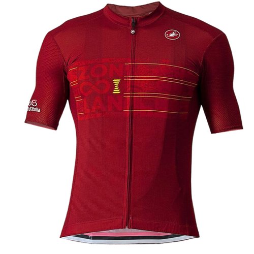 Camisa de ciclismo Castelli Giro D'Italia Zoncolan Vermelha