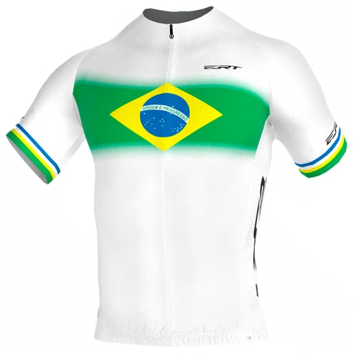 Camisa de Ciclismo Ert New Elite Campeão Brasileiro Branca