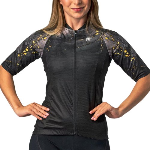 Camisa de Ciclismo Free Force Basic Cosmic Feminina Preta