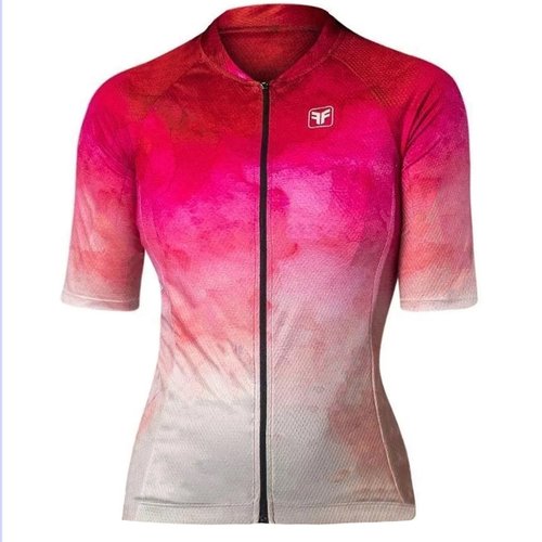 Camisa de Ciclismo Free Force Basic Ink Feminina Rosa Camisa de Ciclismo Free Force Basic Ink Feminina Rosa